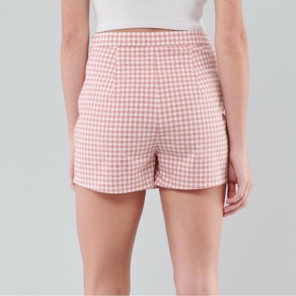 Hollister baby pink Gingham Women's Skort - Picture 8 of 8